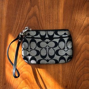 Coach Wristlet with front pocket